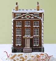 VeryFirstTo, an online luxury retailer, is offering a miniature replica of your house in organic gingerbread form, topped with 150 pearls and a five-carat Mozambique ruby. The cookie itself is made by Britain's popular Georgia Green of Georgia Cakes, who has designed cakes for DKNY among others. She's using organic ginger, Ceylon cinnamon, Duchy organic eggs, Suma raw cane sugar and more premium ingredients for this top-of-the-line creation. 