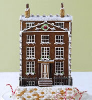 VeryFirstTo, an online luxury retailer, is offering a miniature replica of your house in organic gingerbread form, topped with 150 pearls and a five-carat Mozambique ruby. The cookie itself is made by Britain's popular Georgia Green of Georgia Cakes, who has designed cakes for DKNY among others. She's using organic ginger, Ceylon cinnamon, Duchy organic eggs, Suma raw cane sugar and more premium ingredients for this top-of-the-line creation.