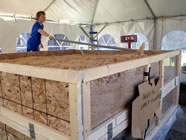 Students from UW-Madison whipped up the largest Rice Krispies Treat in world history. The giant block of marshmallowy fun weighed in at 11,327 pounds. 