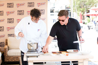 Tyler Florence serves up Ball Park Park's Finest™ franks as new grilling World Record is set in NYC!