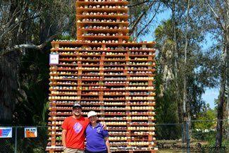 A 31.5 foot tower made out of 25,103 cupcakes — have crushed the previous record of 21 feet and 7,500 cupcakes.