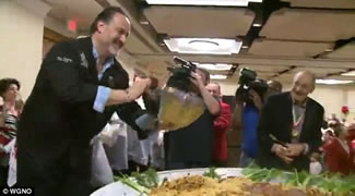 New Orleans Italian American Marching Club, has served up the biggest bowl of pasta ever.