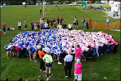 worlds largest rugby scrum Burnham-On-Sea