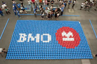 largest soccer mosaic by BMO in Toronto