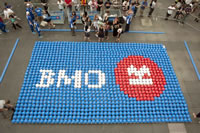 largest soccer mosaic by BMO in Toronto