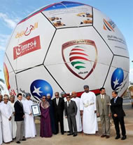 largest soccer ball world record set in Oman