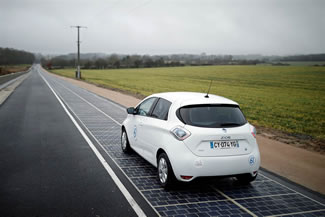 A small village in France is now home to the world's first solar road. French Ecology Minister Sgolne Royal officially inaugurated the 1 kilometer-long road covered with 2,800-square-meters of resin-encased panels in Tourouvre-au-Perche in Normandy.