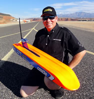  After years of attempts, remote-control car enthusiast Nic Case has finally built a car that passed 200 mph, setting a new land speed record for R/C cars; according to the Radio Operated Scale Speed Association, Case's car hit a top speed of 202.02 mph, setting the new world record for the Fastest battery-powered remote-controlled model car (RC), according to the World Record Academy: www.worldrecordacademy.com/.