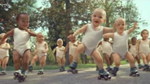 Evian Roller Babies most viewed online ad