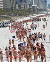 largest bikini parade Panama City