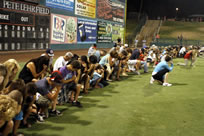 world's largest tebowing in Lake Elsinore