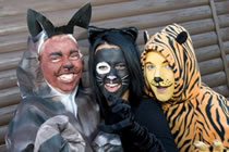 largest gathering of people dressed as cats during 'Catathon 2012' in Bridgend, UK
