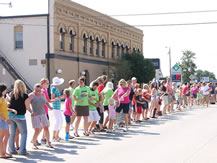 largest twist parade in Casselton, ND