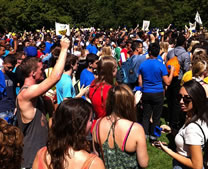 largest cowbell ensemble at Ryerson University in Toronto