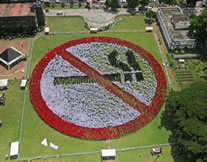 largest human no smoking sign world record set in Philippines