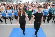 longest Riverdance line world record set in Dublin, Ireland