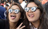Largest gathering of people wearing googly eye glasses: Youth centre breaks Guinness world record 