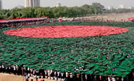 Largest human national flag: Bangladesh breaks Guinness World Records' record