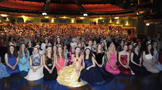 A total of 537 people came to the Mayflower Theatre dressed as princesses to break the Guinness World Records world record for the Largest gathering of people dressed as princesses. 