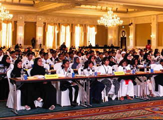  ABU DHABI, UAE -- A total of 282 students from across the UAE took part in the sustainability-themed lesson at The Ritz-Carlton Abu Dhabi, presented by Illac Angelo Diaz, Executive Director of the non-profit Liter of Light, thus setting the new world record for the Largest environmental sustainability lesson, according to the World Record Academy.