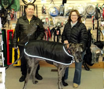tallest female dog world record set by Great Dane Morgan owned by Cathy and Dave Payne