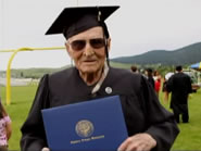 Leo Plass oldest college graduate