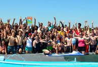 Photo: The Shelby Farms Park Conservancy organized a slip and slide competition where volunteers attempted to break the Guinness World Records' record for the greatest distance traveled on a continuous slip and slide.The mission was accomplished, and Memphis is the new slip and slide champ.