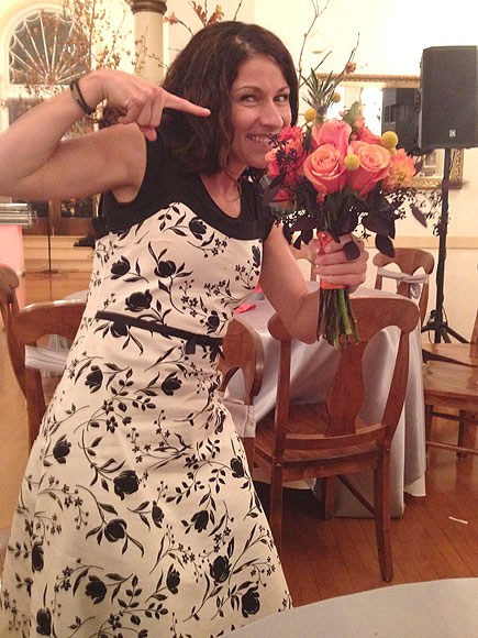 Most bridal bouquets caught Jamie Jackson breaks Guinness Most bridal bouquets caught Jamie Jackson breaks Guinness