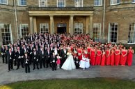 A Leeds couple has smashed the previous Guiness World record for Bridesmaids and Ushers by having a massive 130 Bridesmaid and 103 ushers. Amy Ewing and Radio DJ Alex Simmons tied the knot with 230 friends at Rudding Park, Harrogate, North Yorkshire.