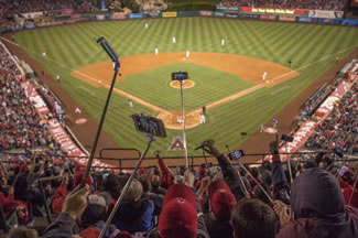  The Los Angeles Angels fans set a new World record for the largest gathering of people using selfie sticks. 