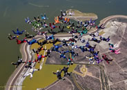 largest skydive formation Skydivers Over Sixty