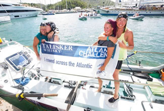 Four Yorkshire mums who met on the school run have set a new Guinness world record as the oldest all-female crew to row across an ocean. Janette Benaddi, 51, Frances Davies, 47, Niki Doeg, who celebrated her 46th birthday on the water, and Helen Butters, 45, took little more than two months to complete the 3,000-mile Talisker Whisky Atlantic Challenge.