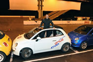 Professional stunt driver Alistair Moffatt has set a new World Record for the tightest parallel parking job. Using a Fiat 500C 1.2 Cult, Moffatt was able to slide into a spot between a Fiat 500S and a Fiat 500C Colour Therapy special edition with just 7.5cm to spare. 