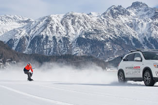 the average of the two runs (62.05 mph or 99.87 km/h) was good enough to break a Guinness World Record.