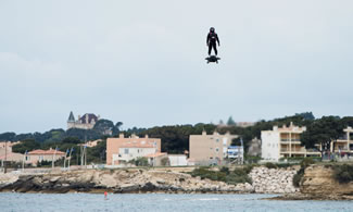  Frenchman and champion jet skier Franky Zapata covered the 1.4-mile distance over Sausset-Les-Pins using a hoverboard, and literally blow the previous Guinness World Records world record out of the water.