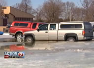 most vehicles to break through ice Wisconsin