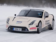 fastest electric car on ice E-RA car