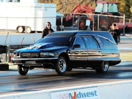  A performance shop, AMS Performance, based near Chicago, took a 1996 Chevrolet Caprice that it found in Knoxville, Tenn., and gave it a hot-rod makeover; the 6-liter Chevrolet V-8 from an old van was worked over and power was boosted to 1,000 horsepower and a new engine was installed to boost horsepower to 1,300 horsepower; the hearse is good for zero to 60 miles per hour in 2.26 seconds and a 9.94-second quarter mile, which sets the the new world record for the Fastest Hearse, according to the World Record Academy: www.worldrecordacademy.com/.