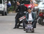  Chinese man Xu Zhiyun has made a micro car by himself at his home in Shanghai. 60-year old Xu Zhiyun spent two years making the car at a cost of just under ?200 and despite being no bigger than an average-sized box, it contains a working engine, a gear system, a steering wheel, a seat, a horn and a sound system that is teed up with 500 songs.