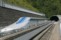 A Japan Railway maglev train hit 603 kilometers per hour (374 miles per hour) on an experimental track in Yamanashi, setting a new world record. The train spent 10.8 seconds traveling above 600 kilometers per hour, during which it covered 1.8 kilometers (1.1 miles).