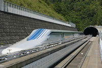 A Japan Railway maglev train hit 603 kilometers per hour (374 miles per hour) on an experimental track in Yamanashi, setting a new world record. The train spent 10.8 seconds traveling above 600 kilometers per hour, during which it covered 1.8 kilometers (1.1 miles).