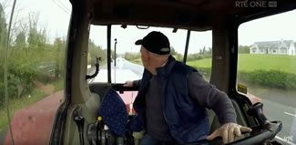 Farmer Patrick Shalvey, whose family are hosting Big Week on the Farm on their dairy farm in Cootehill, Co Cavan, smashed the existing world record for reversing a tractor and trailer by 2.8 kilometres.