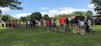  158 riders participated in a classic bicycle parade on July 15 in Onondaga Lake Park. The ride was the largest classic bicycle parade in the world.