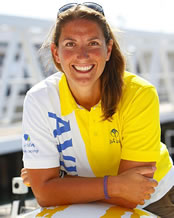 Dee Caffari first woman to sail around the world three times