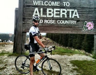 Kevin Robins world record holder Fastest time bicycling across Canada