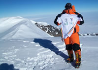 first woman to climb Mt. Sidley in Antarctica Crina Coco Popescu