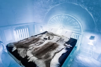  Deluxe Suite 365 – "The Victorian Apartment" by Luca Roncoroni. Situated approximately 124 miles north of the Arctic Circle in Jukkasjärvi, Sweden, ICEHOTEL 365 is a 22,604 square-foot construction with 20 rooms, an icebar and an art gallery.